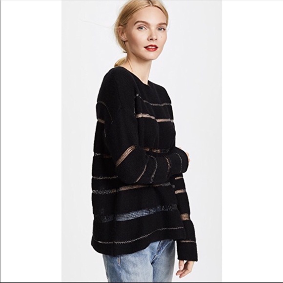 Rails Tops - Rails Top Sweater Large Daphne Black Knit Pullover